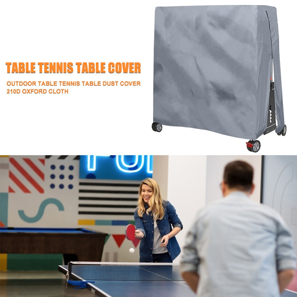 Table Tennis Folding Table - 210D Oxford Fabric Table Tennis Cover