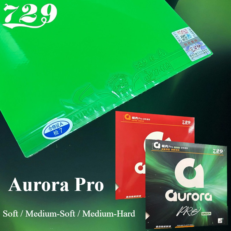 Table Tennis Rubber Protective Film - 729 Friendship Aurora Pro Green Table