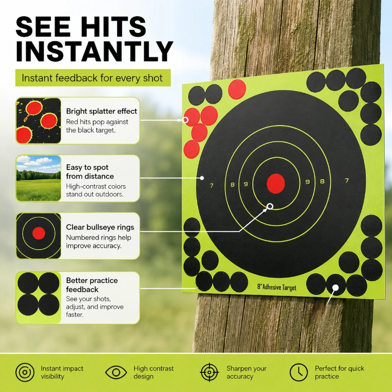 Round Bullseye Splatter Target - đánh giá và giá Practice Target Board