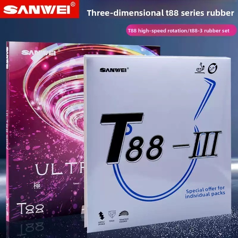 Sanwei  T88 ULTRA-Spin T88-3 T - đánh giá và giá Table Tennis Spin
