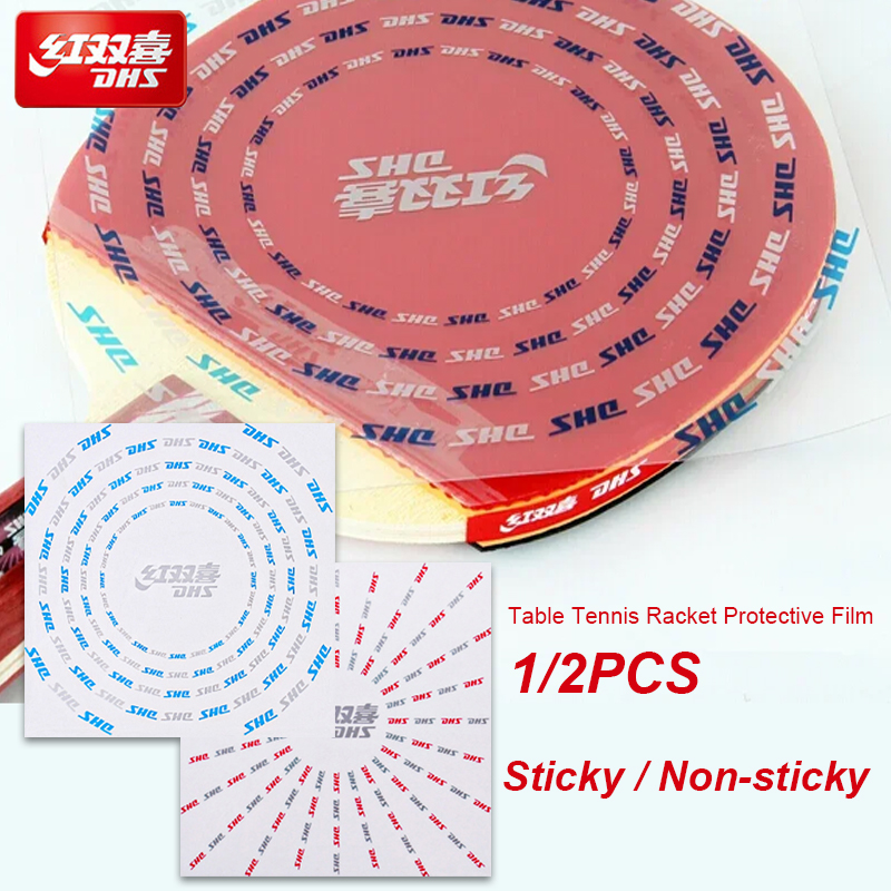 1/2PCS DHS Table Tennis Racket - đánh giá và giá Table Tennis Rubber Protective Film